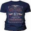 53rd Birthday Gift Shirt for Men - Vintage 1973 Aged to Perfection - Navy-003-4X view 1