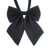 AKOAK Adjustable Pre-tied Bow Tie Solid Color Bowties for Women ties,Black view 4