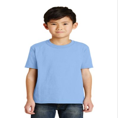 Port & Company - Youth Core Blend Tee M Light Blue