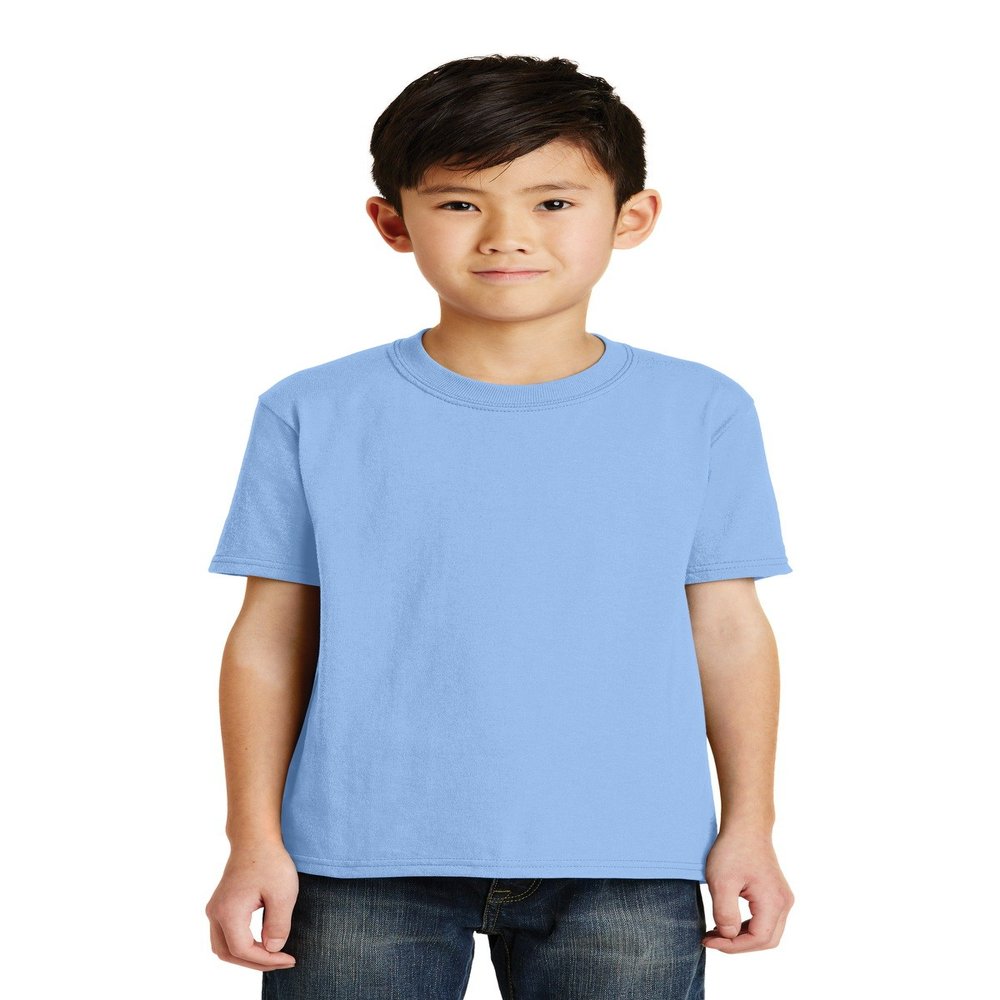 Port & Company - Youth Core Blend Tee M Light Blue