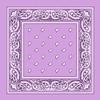 Lilac Paisley Bandana - Single Piece 22x22 view 1