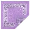 Lilac Paisley Bandana - Single Piece 22x22 view 3