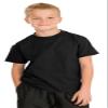Hanes Authentic Tagless Kid`s Cotton T-Shirt Black view 2