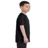 Hanes Authentic Tagless Kid`s Cotton T-Shirt Black view 3