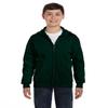 Hanes by ComfortBlend EcoSmart Full-Zip Kids' Hoodie Sweatshirt, Deep Forest, XL view 1