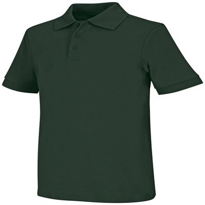 Classroom School Uniforms Kids Big Boys' Uniform Short Sleeve Interlock Polo, sos Hunter Green, M
