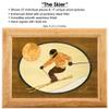 MarqArt Ski Wood Art Trinket Jewelry Gift & Box - Handmade USA - Unmatched Quality - Unique, No Two are the Same - Original Work of Wood Art (#2120 Skiing 6x8x2) view 2
