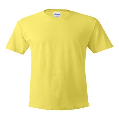 Hanes Men's TAGLESS ComfortSoft Crewneck T 4P_Yellow_L