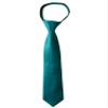 Spring Notion Boys' Pre-tied Satin Zipper Necktie - Adjustable Ties for Kids, X-Small with gift box, Teal view 1