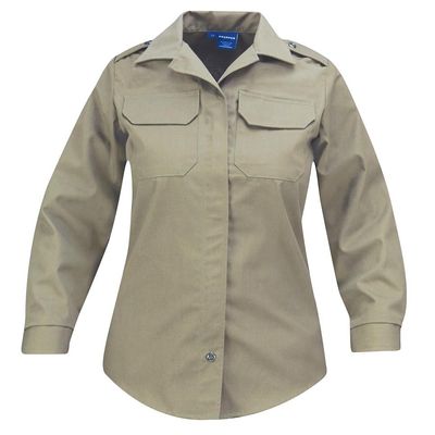 Propper Women's Long Sleeve Lds Shirt, Silver Tan, Medium