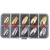 AGadget Lures Metal Fishing Spoons Kit 10PCS 1.5g-2.5g Small Size with Tackle Box view 2