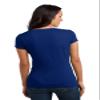 DISCONTINUED District Juniors Soft Wash V-Neck Tee L Deep Royal view 2