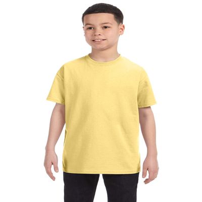 Hanes Authentic TAGLESS Kids' Cotton T-Shirt_Daffodil Yellow_M