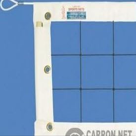BuyBocceBalls Listing - Carron Super Pro Volleyball Net, 32' X 3', 36 Nylon, 1/4" Steel Cable top, Poly Rope Bottom (30312)