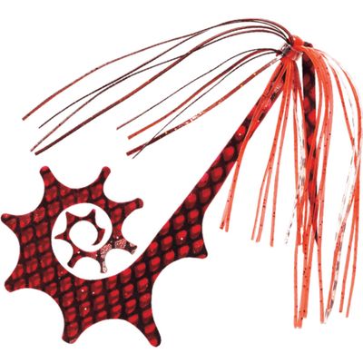 Hayabusa SE137 Musou Red Sea Bream, Freeslide, Dragon Curly, Rubber & Hook Set, #17 Impact Red