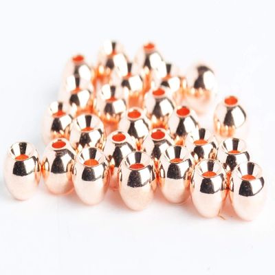 Blue Wing Olive Brass Beads for Fly Tying - 25 Pack (Copper, 3.8 mm (5/32"))