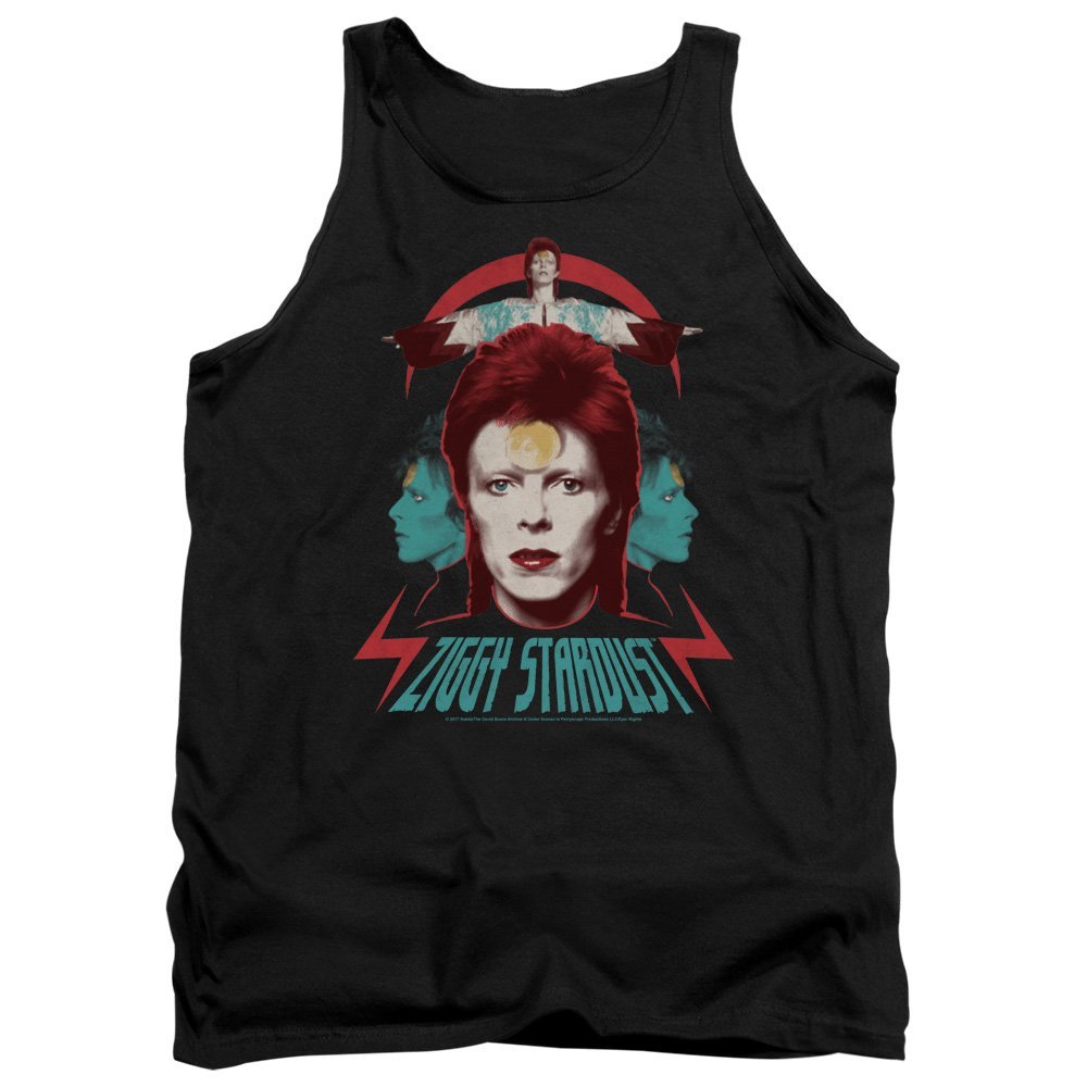 David Bowie Ziggy Heads Mens Tank Top 2X-Large Black