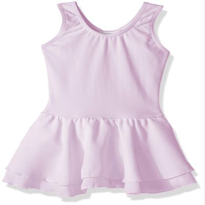 Capezio Girls Double Layer Skirt Tank - Dress, Lavender, 6 Years US