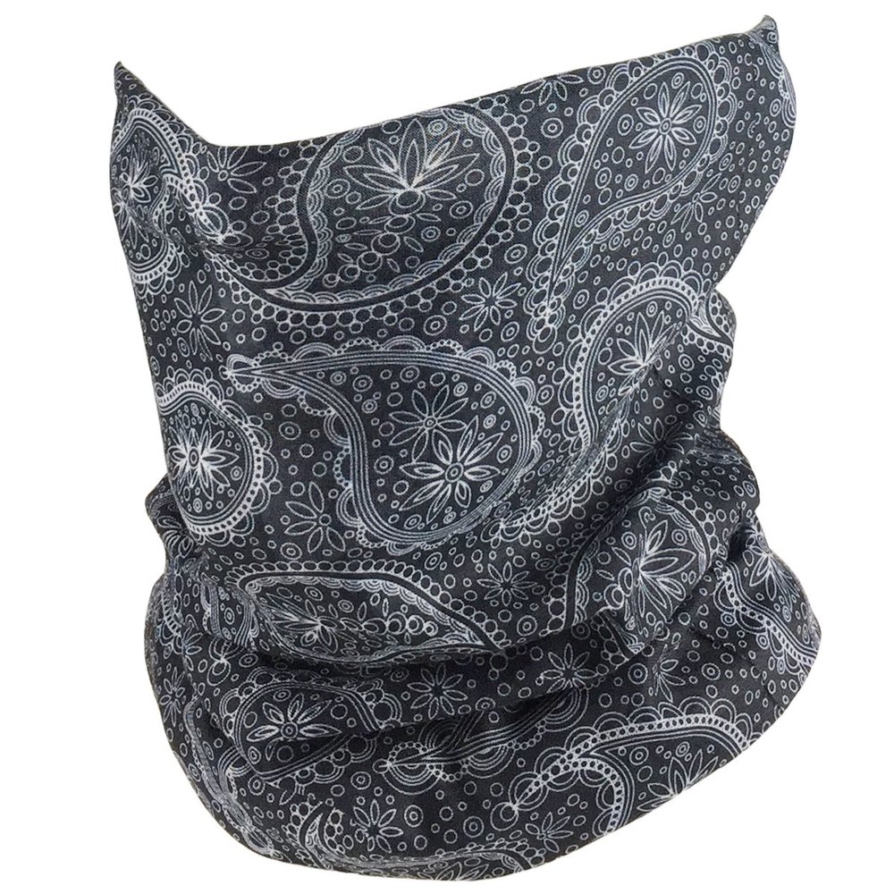 Paisley Face Mask - Sun Wind Dust Protection Reusable Mask for Men & Women - Works as Neck Gaiter, Headwear, Balaclava - Ski ATV Riding Mask (Paisley)
