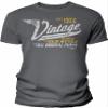 60th Birthday Gift Shirt for Men - Vintage 1966 Aged to Perfection - Racing - Charcoal-4X view 1