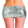 Be Wicked Silver Sequin Skirt (Medium) view 2