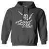 0013. Big Good Vibe Bones Hand Shaka Cool Vintage Hipster Graphic Sweatshirt Pullover Hoodie (Charcoal, Large) view 1