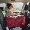 Bago Large Foldable Duffel Bags for Traveling Women & Men - 80L Packable Duffle Bag for Travel with Shoe Compartment - Water Repellant, Heavy Duty, Lightweight Folding & Collapsible (Red) view 2