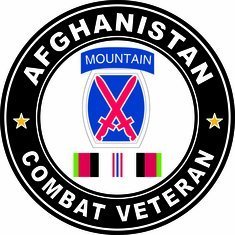 10th Mountain Division Afghanistan with Ribbon