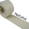 1.25" Key Fob Hardware and 1.25" Cotton Webbing Combo - Natural (5 Yards/10 Key Fobs, Antique Brass Key Fobs) view 3