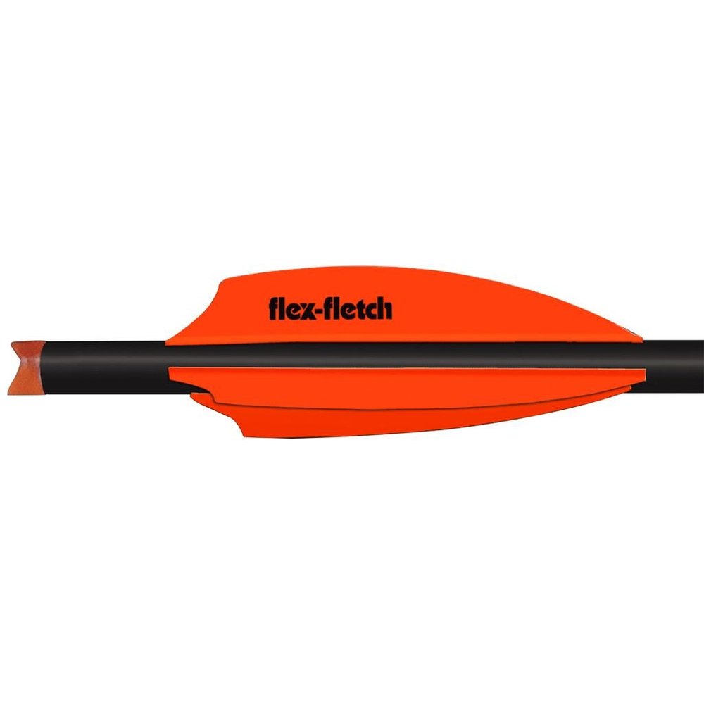 Flex Fletch Silent Knight 300 Blaze Orange 3 in. 36 pk.