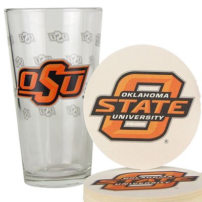 Boelter Oklahoma State Cowboys Pint and Coaster Set