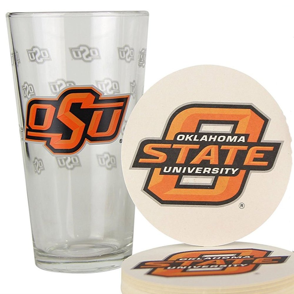 Boelter Oklahoma State Cowboys Pint and Coaster Set