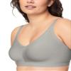 Warner's Women's Easy Does It Underarm Smoothing with Seamless Stretch Wireless Lightly Lined Comfort Bra RM3911A, Grey Heather, Large view 1