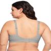 Warner's Women's Easy Does It Underarm Smoothing with Seamless Stretch Wireless Lightly Lined Comfort Bra RM3911A, Grey Heather, Large view 3