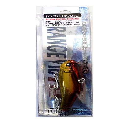 Bassday Vibration Range Vibe 70 Tungsten 2.8 inches (70 mm) 0.7 oz (20 g) Half Mirrored Akakin BB HM-114 Lure
