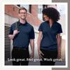 Port Authority Silk Touch Performance Colorblock Stripe Polo Shirt view 3