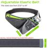 PYFK Running Belt Hydration Waist Pack with Water Bottle Holder for Men Women Waist Pouch Fanny Bag Reflective (Green) view 2
