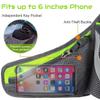 PYFK Running Belt Hydration Waist Pack with Water Bottle Holder for Men Women Waist Pouch Fanny Bag Reflective (Green) view 3