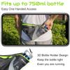 PYFK Running Belt Hydration Waist Pack with Water Bottle Holder for Men Women Waist Pouch Fanny Bag Reflective (Green) view 4