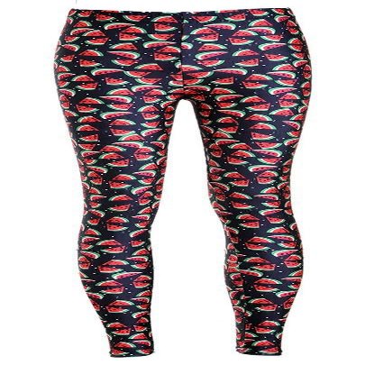 Sister Amy Women's Digital Animal Printed Ankle Elastic Tights Legging Little Watermelon US XXL