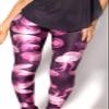Sister Amy Women's Digital Animal Printed Ankle Elastic Tights Legging Rosered Jellyfish US XL view 2