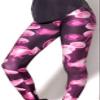 Sister Amy Women's Digital Animal Printed Ankle Elastic Tights Legging Rosered Jellyfish US XL view 3