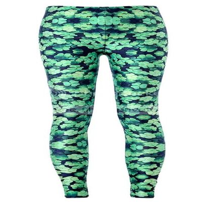 Sister Amy Women's Digital Animal Printed Ankle Elastic Tights Legging Wateweed US XL