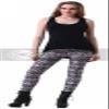 Sister Amy Women's Digital Animal Printed Ankle Elastic Tights Legging Totem US M view 2
