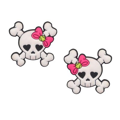 Racket Expressions - Punk Emo Skull Girls Tennis Racket Dampener Shock Absorber - Cute Tennis Dampeners for Rackets - Tennis Vibration Dampeners 2 Pack