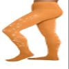 ChloeNoel Figure Skating Medium Tan Footed Tights TF8830 w/2 Swirls Medium Tan Adult Extra Large/Extra Extra Large view 1