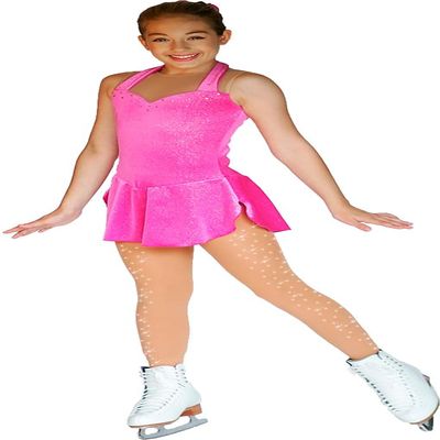 ChloeNoel Figure Skating Medium Tan Footed Tights TF8830 w/2 Crystals Medium Tan Adult Extra Large/Extra Extra Large