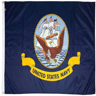 FlagSource U.S. Navy Nylon Military Flag, Made in The USA, 3x5'