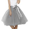 EllieHouse Women's Short Tutu Tulle Skirt Grey Size XXL PC01 view 1