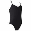 FEESHOW Girls Sleeveless Cross/Cutout Back Gymnastics Camisole Leotard Sports Tank Tops Ballet Dance wear Costumes Black 3-4 view 3